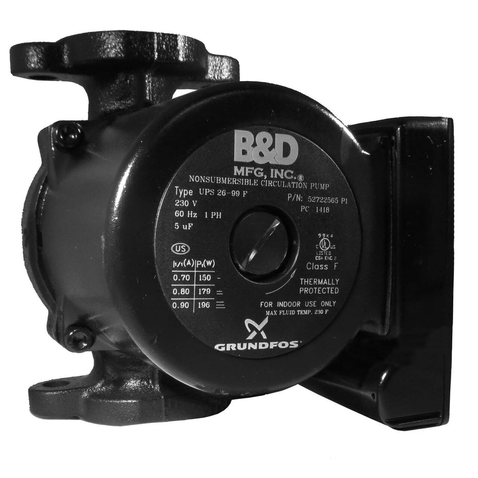 26-99 Grundfos 230V 3-Speed Pump