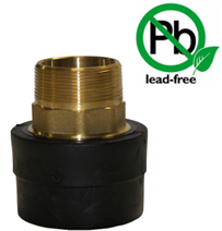 1½" SF x 1½" MPT Adapter - Lead-Free Brass