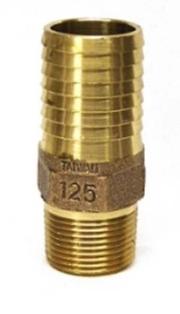 1" MIP X 1-1/4" Brass Barb Straight Male Adapter