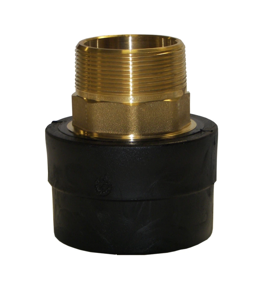 1-1/4" IPS Socket Fusion PE X 1" NPT Brass Male Adapter